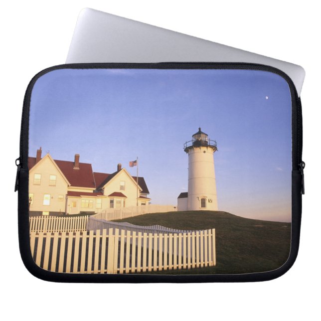 Capa Para Notebook Farol de Nobska, Woods Hole, Massachusetts (Frente)