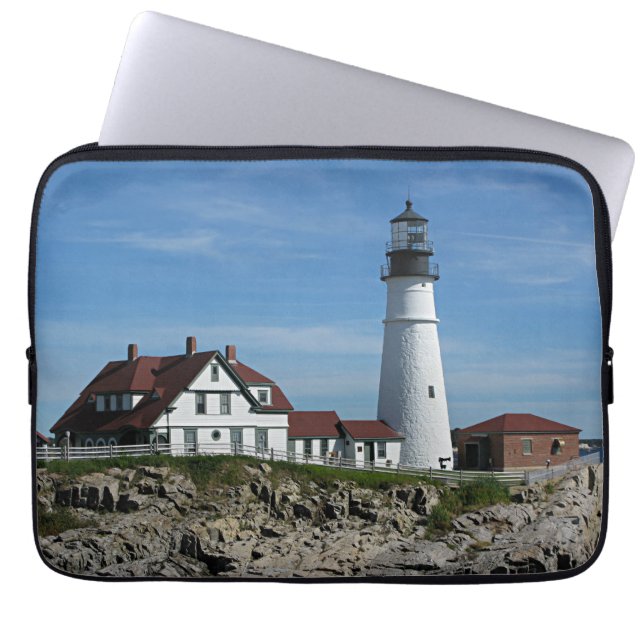 Capa Para Notebook Farol de Portland Head, Maine (Frente)