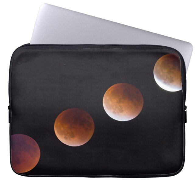 Capa Para Notebook Fases do Eclipse Lunar Total | Seattle (Frente)