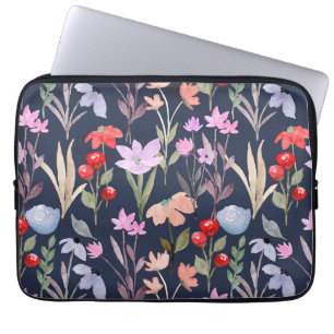 Capa Para Notebook Fashion Botânico Padrão da Superfície Floral