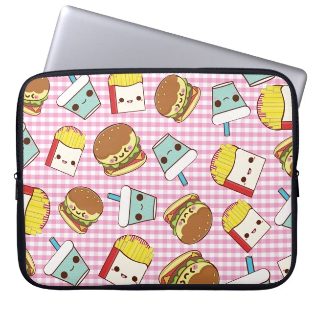 Capa Para Notebook Fast food Minis (Frente)