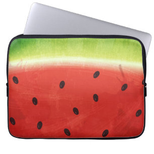 Capa Para Notebook Fatia gigante de melancia engraçada em aquarela fo