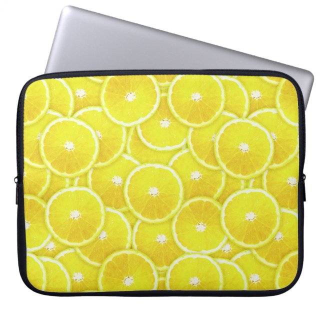 Capa Para Notebook Fatias de limão (Frente)