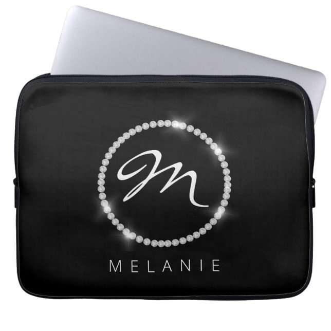 Capa Para Notebook Faux Crystal Diamond Personalizado / iPad case (Frente)