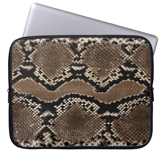 Capa Para Notebook Faux Rock Python Cobra Skin (Frente)