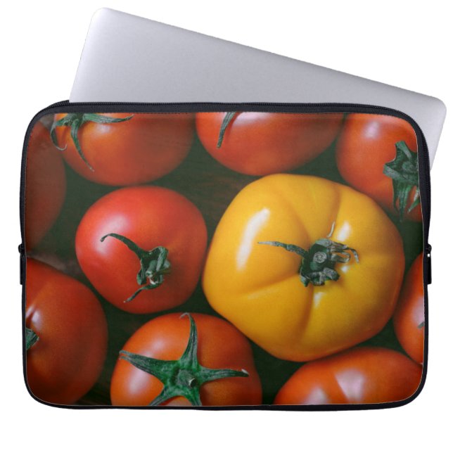 Capa Para Notebook Fazendas | Tomates vermelhos e amarelos brilhantes (Frente)