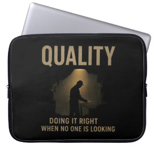 Capa Para Notebook Fazendo Certo - Motivação do Engenheiro de Qualida