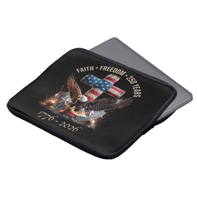 Capa Para Notebook Fé Liberdade 250 Anos (Frente Topo)