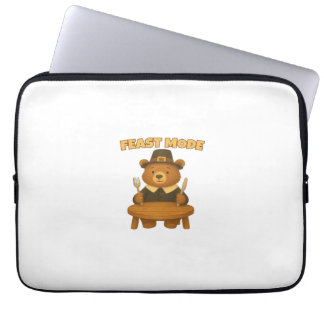 Capa Para Notebook Feast Mode Thankgiving Turkey - Cute Pilgrim Turke