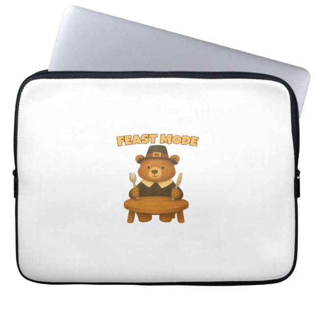 Capa Para Notebook Feast Mode Thankgiving Turkey - Cute Pilgrim Turke (Frente)