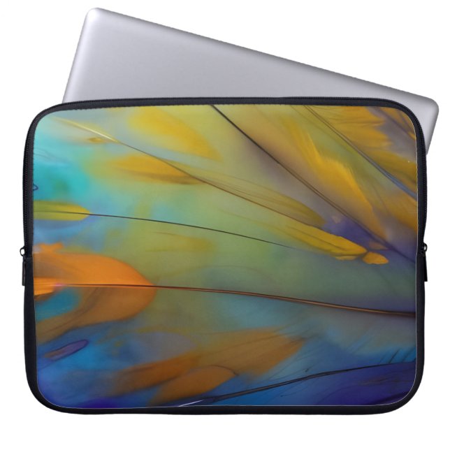 Capa Para Notebook Feather Abstrato AI Art (Frente)