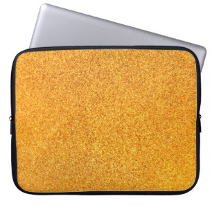 Capa Para Notebook Fechamento da textura metálica em ouro. Metal bril