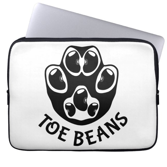 Capa Para Notebook Feijões de Toe - Feijões Pretos (Frente)