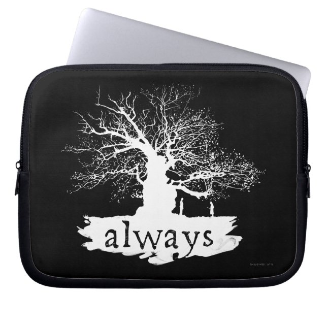 Capa Para Notebook Feitiço de Harry Potter | Silhueta da Citação Semp (Frente)