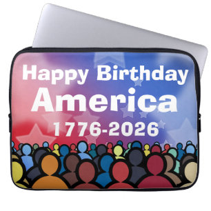 Capa Para Notebook Feliz Aniversário América 1776 a 2026