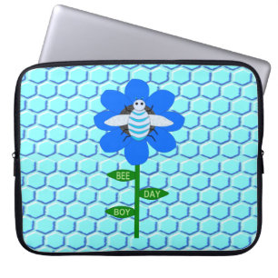 Capa Para Notebook Feliz Aniversário Azul Bumblebee