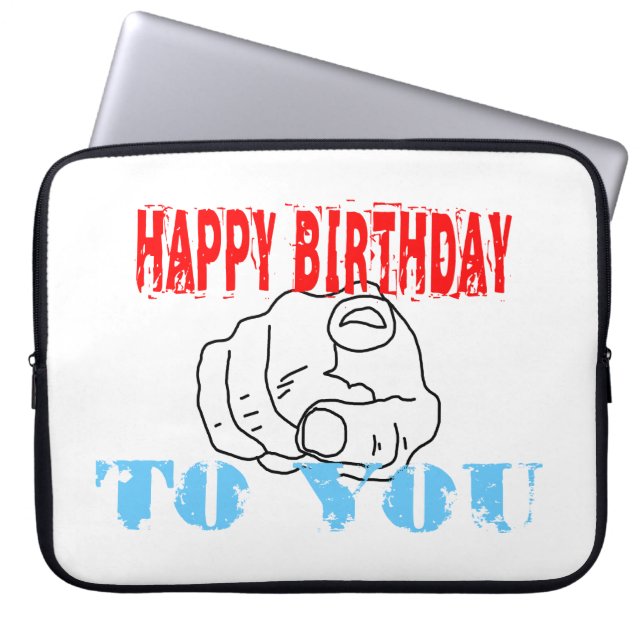 Capa Para Notebook Feliz Aniversário Para Você (Frente)