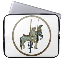 Capa Para Notebook Feliz bonito, rodar Cavalos Carrossel
