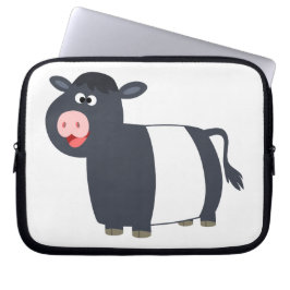 Capa Para Notebook Feliz Cartoon Abaixo Bolsa de laptop de Vaca Gallo