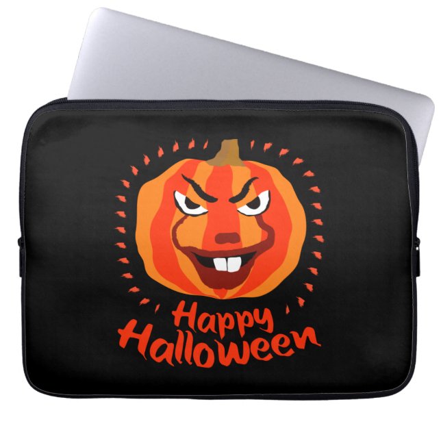 Capa Para Notebook 🎃 Feliz Dia das Bruxas - Engraçado, Assustador e  (Frente)
