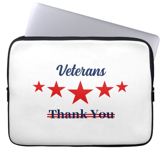 Capa Para Notebook Feliz Dia dos Veteranos (Frente)