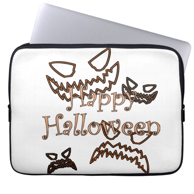 Capa Para Notebook Feliz Halloween (Frente)