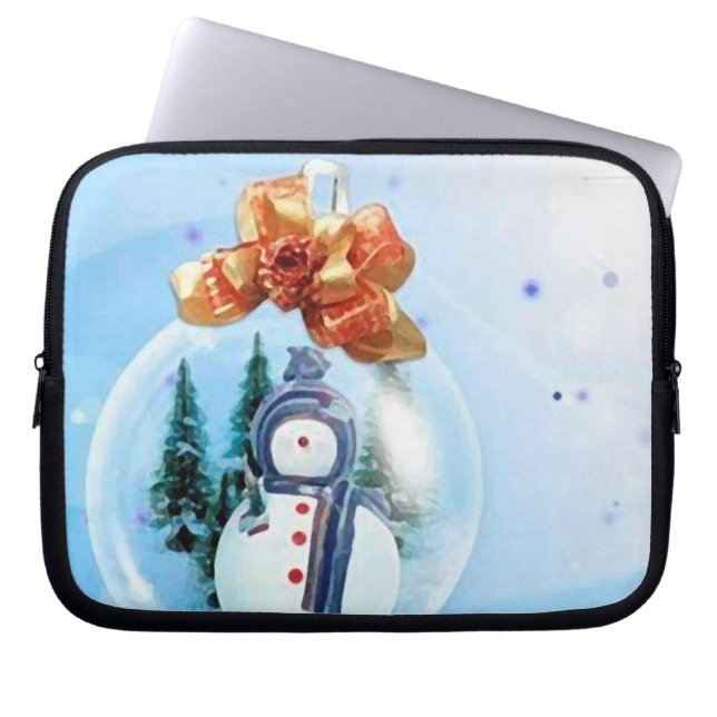 Capa Para Notebook Feliz Natal, neve_funda_10 (Frente)