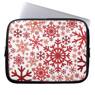 Capa Para Notebook Feliz Natal Padrão de Floco de Neve de inverno