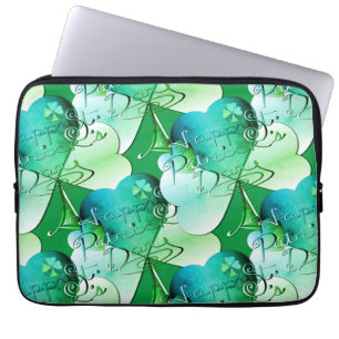 Capa Para Notebook "Feliz Rua. Dia de Patrick" Escreva a mão com Sham