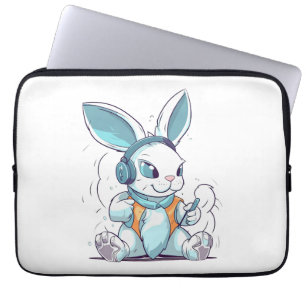Capa Para Notebook Felz pascoa Dia do Ovo Coelhinho Engraçado Gamer B