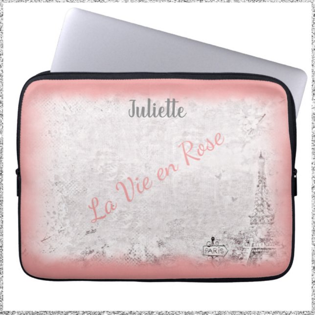 Capa Para Notebook Feminine Pink Paris La Vie En Rosa (Criador carregado)