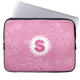 Capa Para Notebook Feminino Morango Cereja Rosa Moderno.