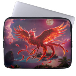 Capa Para Notebook Fênix Carmesim da Maré enluarada.