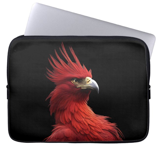 Capa Para Notebook Fênix Escarlate Senta-se Orgulhosamente (Frente)