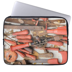 Capa Para Notebook Ferramenta Antiguamente Rustic Red Man