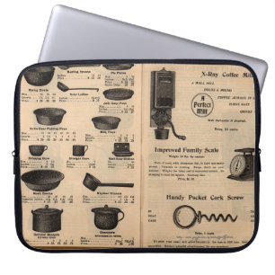 Capa Para Notebook "Ferramentas de Cozinha Antigas"