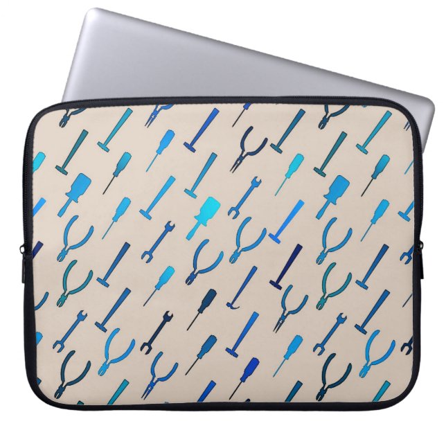 Capa Para Notebook Ferramentas, em cinzas médias (Frente)
