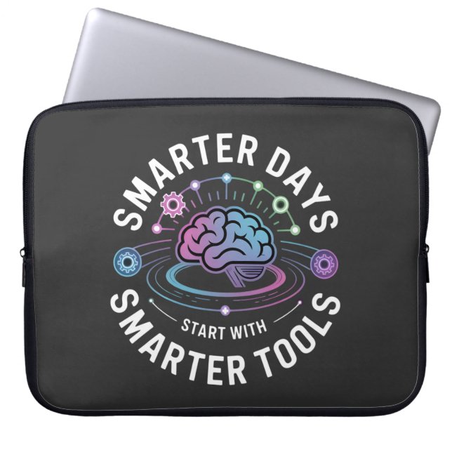 Capa Para Notebook Ferramentas inteligentes de inteligência artificia (Frente)