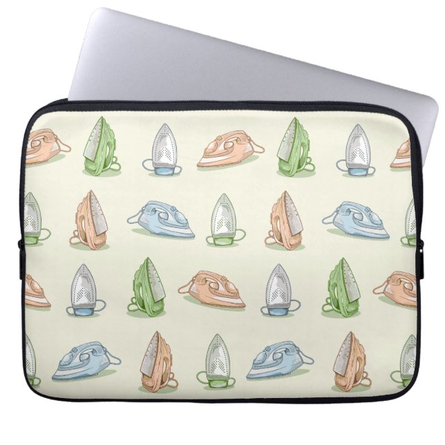 Capa Para Notebook Ferro Ironing Laundry patten (Frente)