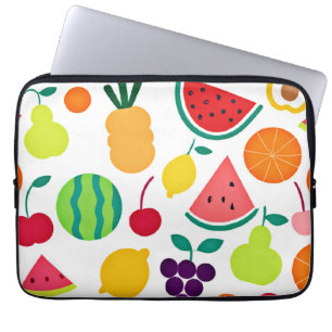Capa Para Notebook Festa Colorida de Frutas Neon