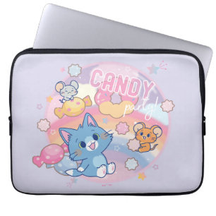 Capa Para Notebook Festa de Anime Tom e Jerry Candy