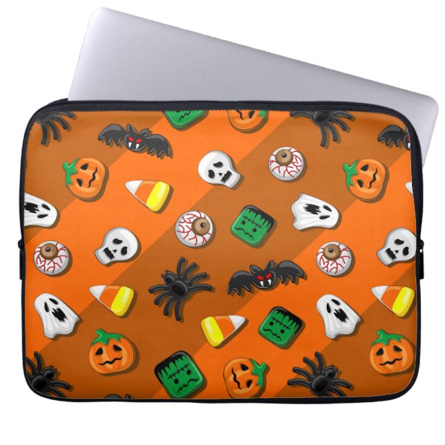 Capa Para Notebook Festa de Candies do Halloween Spooky (Frente)