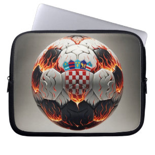 Capa Para Notebook Festa de Futebol Croata Fiery