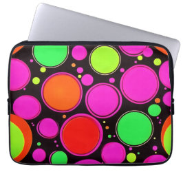 Capa Para Notebook Festa de Pontos Neon