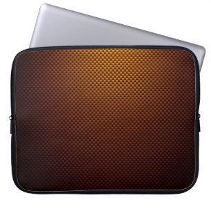 Capa Para Notebook Fibra de carbono preta, amarela, fundida