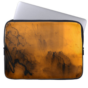 Capa Para Notebook Fiery Night Abstract - Ethereal Light and Motion T