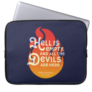 Capa Para Notebook Fiery William Shakespeare Hell está vazio