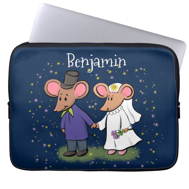 Capa Para Notebook Figura de desenho animado do casal do mouse (Frente)