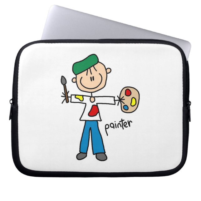 Capa Para Notebook Figura de Pau de Pintor (Frente)