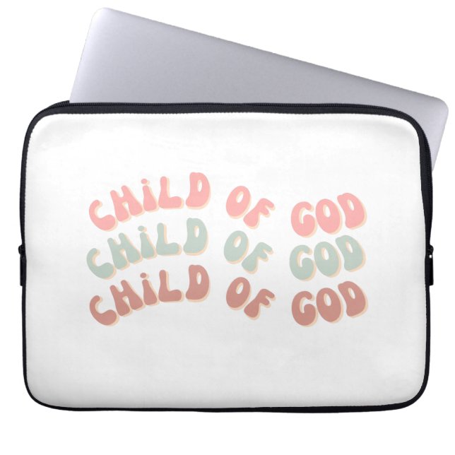 Capa Para Notebook Filho de Deus Ondas Retro (Frente)